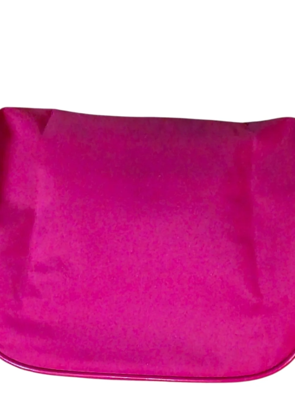 Lancôme Hot Pink Cosmetic Pouch with Gold Plate